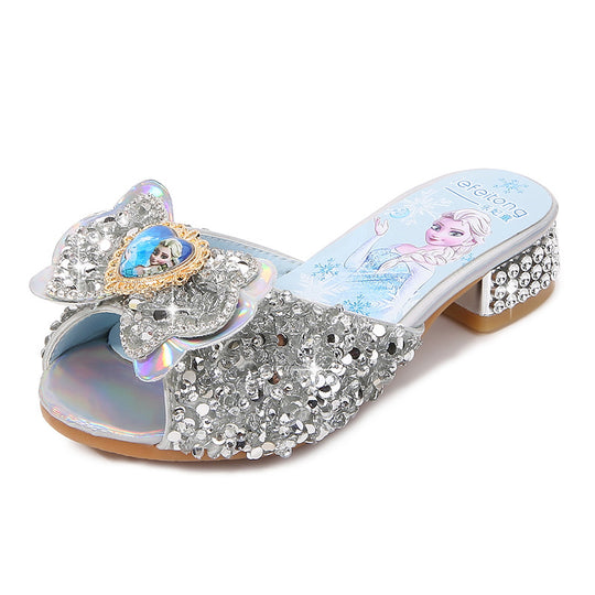 Damen Glitzernde Hausschuhe EB