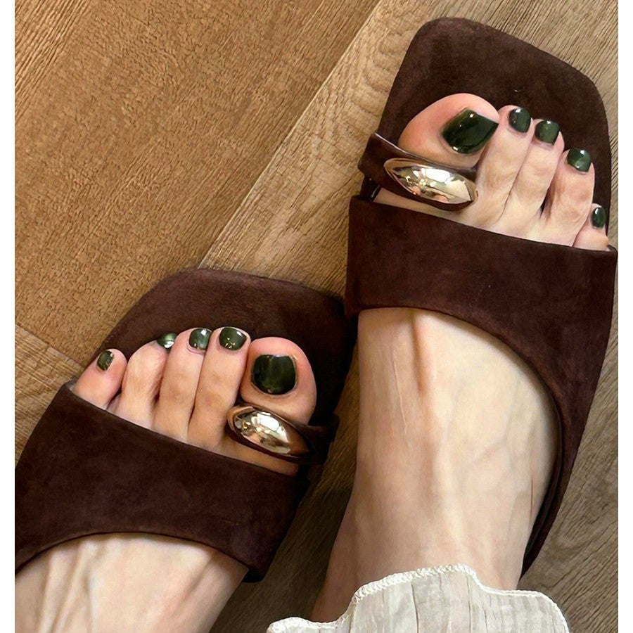 Damen Modische Pantoletten mit elegantem Akzent EB