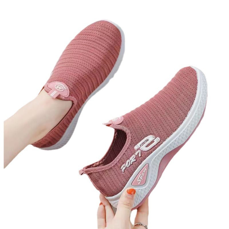Damen Slip-On Sportsneaker mit atmungsaktiver Mesh-Oberfläche EB