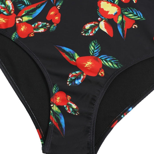 Damen Zweiteiliges Badeanzug-Set mit floralem Design EB