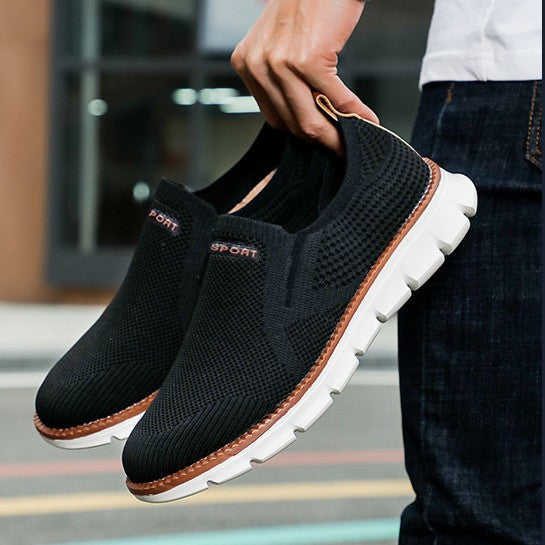 Damen Atmungsaktive Slip-On Freizeitschuhe mit flexiblem Obermaterial EB