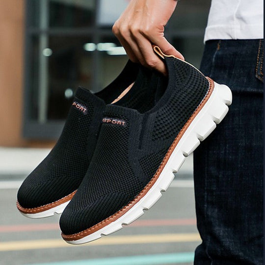 Damen Atmungsaktive Slip-On Freizeitschuhe mit flexiblem Obermaterial EB