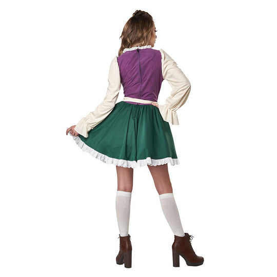 Damen Trachtenkleid mit romantischen Rüschendetails und elegantem Gürtel EB