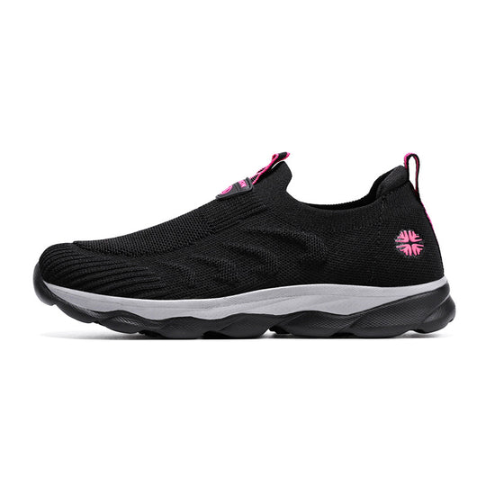 Damen Bequeme Slip-On Laufschuhe mit Elastischem Einstieg EB