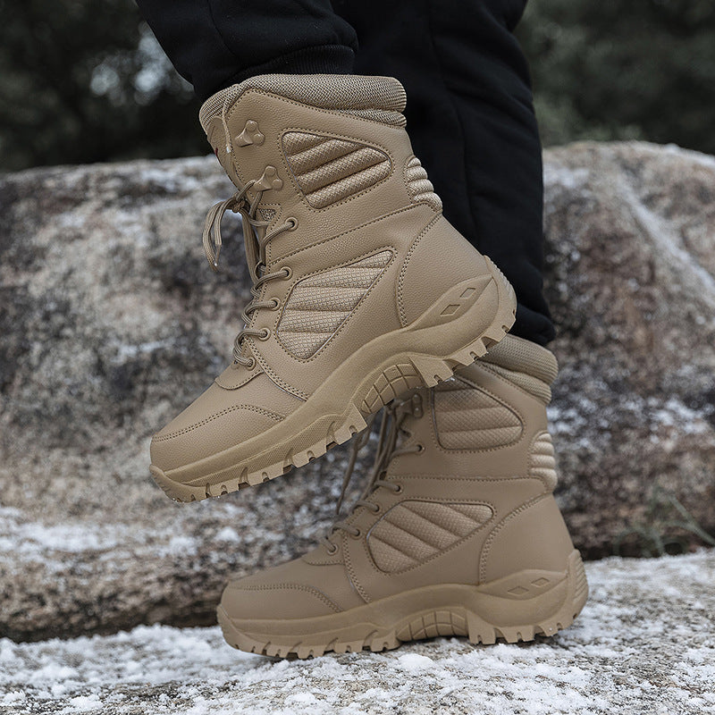Herren robuste wasserabweisende Winterstiefel mit rutschfester Sohle EB