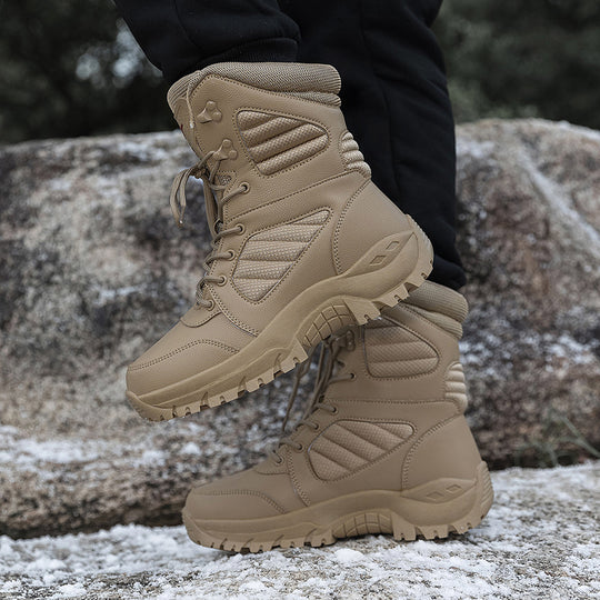 Herren robuste wasserabweisende Winterstiefel mit rutschfester Sohle EB