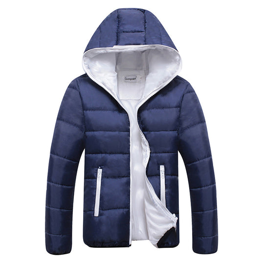 Unisex nan leichte Steppjacke mit wattierter Isolierung, gefütterter Kapuze und verdeckten Reißverschlusstaschen EB