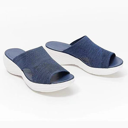 Damen Komfortable Sandaletten mit ergonomischem Fußbett und rutschfester Sohle EB