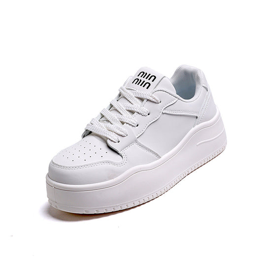 Damen modische Sneakers mit extra dicker Sohle und rutschfestem Profil EB