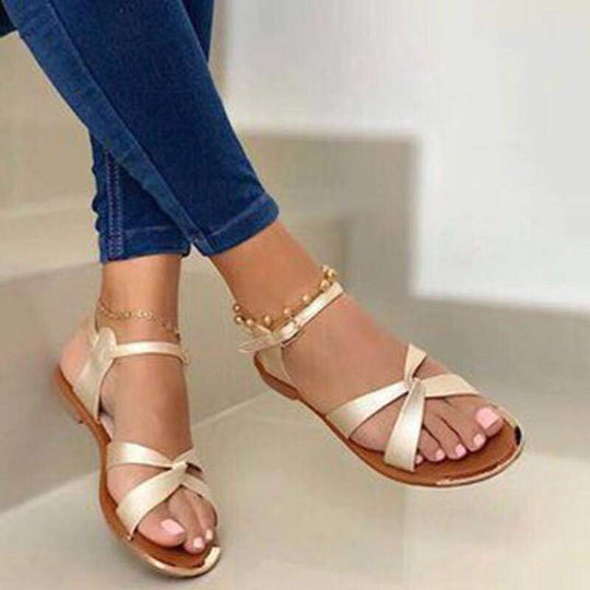 Damen elegante flache Sandalen EB
