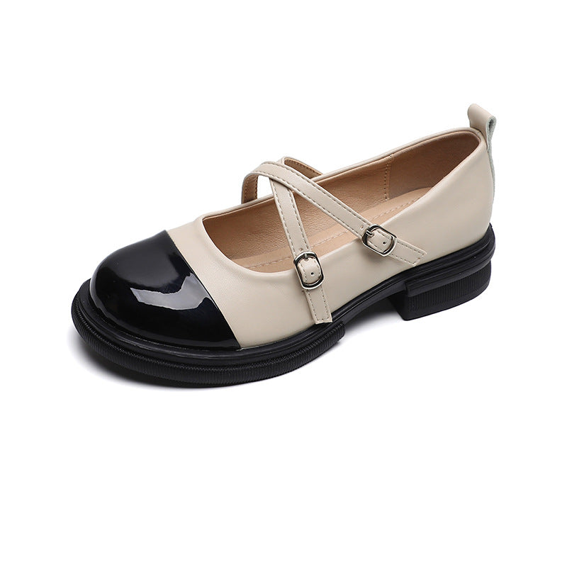 Damen elegante Mary-Jane Schuhe mit modischem Riemen und praktischem Schnallenverschluss EB