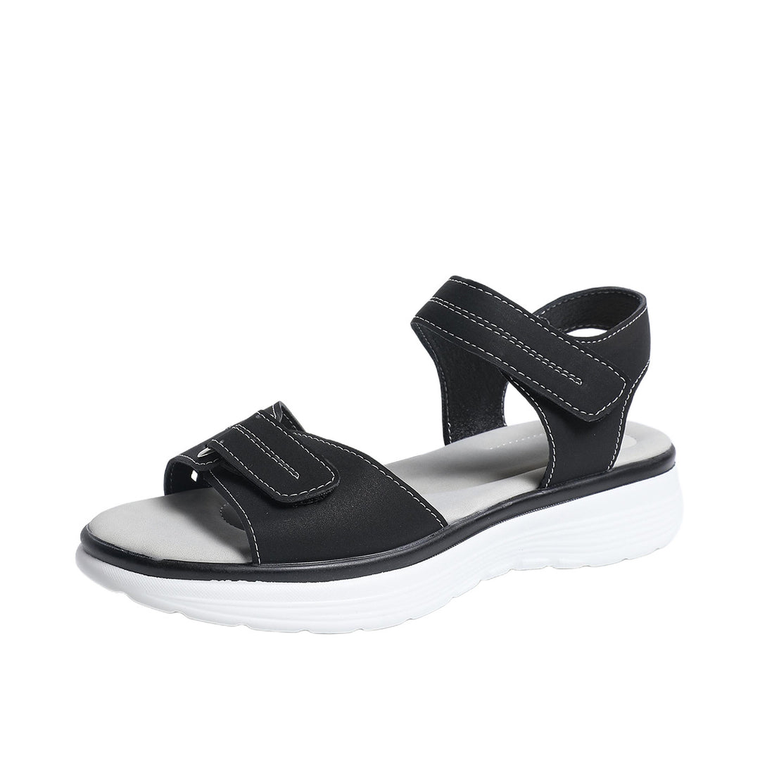 Damen Komfortable Sandalen mit verstellbaren Riemen und ergonomischem Fußbett EB