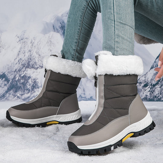 Damen isolierte Winterstiefel mit wärmendem Innenfutter und rutschfester Sohle EB