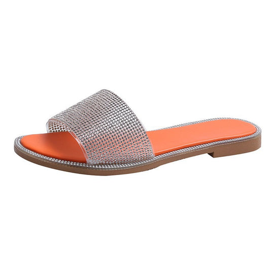 Damen Luxus Hausschuhe mit Strass-Details EB