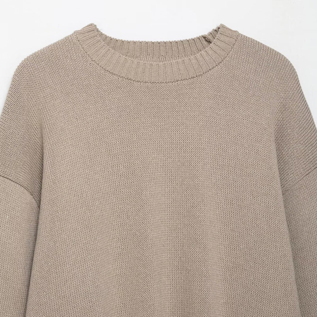 Damen lässiger Strickpullover EB