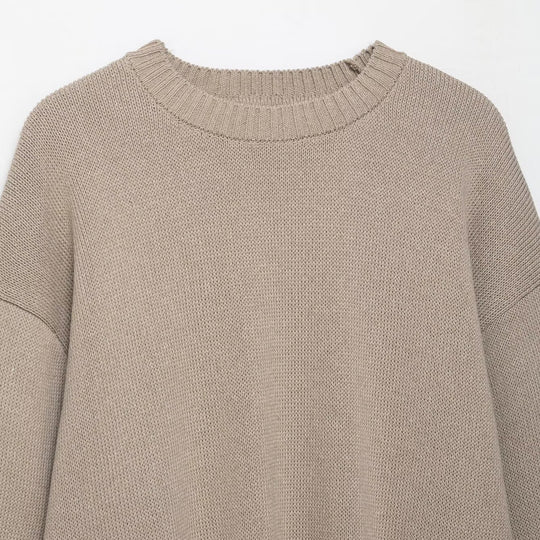 Damen lässiger Strickpullover EB
