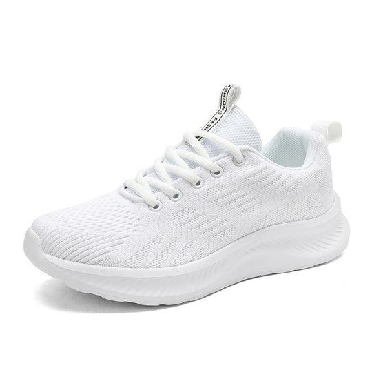 Damen nan ultraleichter Strick-Freizeitsneaker mit ergonomischer Dämpfungskernsohle und Zuglasche EB