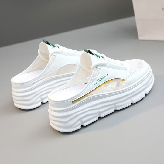 Damen Bequeme Slip-On Sneakers mit dämpfender Sohle und atmungsaktiver Oberfläche EB