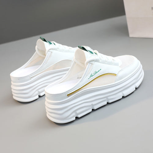 Damen Bequeme Slip-On Sneakers mit dämpfender Sohle und atmungsaktiver Oberfläche EB