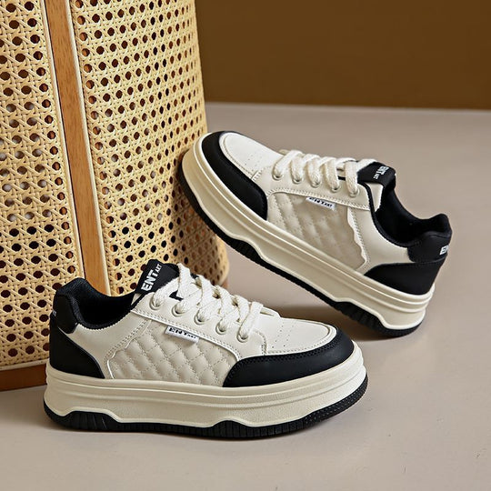 Damen modische sneakers mit rutschfester Sohle und einzigartiger Oberflächenstruktur EB