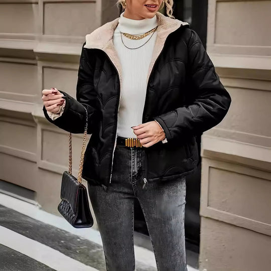 Damen platzsparende und warme Winterjacke EB