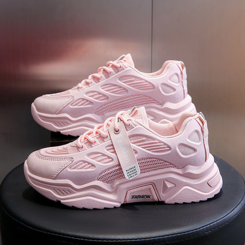 Damen Sportliche Sneakers mit atmungsaktiver Mesh-Oberfläche und dämpfender Sohle EB