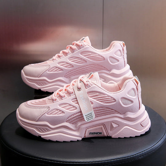 Damen Sportliche Sneakers mit atmungsaktiver Mesh-Oberfläche und dämpfender Sohle EB
