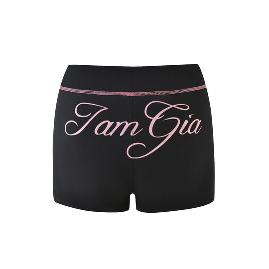 Damen Sportliche Shorts mit auffälligem Logo EB