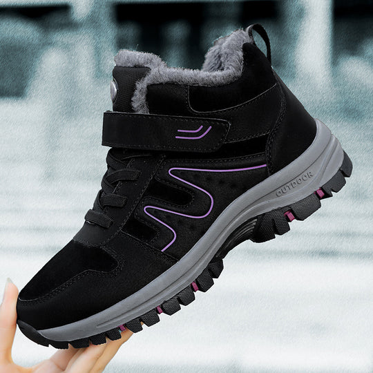 Damen Winterliche Trekkingstiefel mit rutschfester Sohle und isolierendem Futter EB