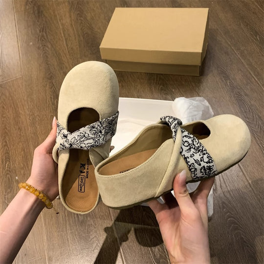 Damen Komfortable Clogs mit modischem Riemendesign EB
