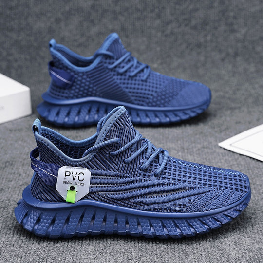 Damen Sportliche Leichtgewicht Sneakers mit atmungsaktivem Obermaterial und rutschfester Sohle EB
