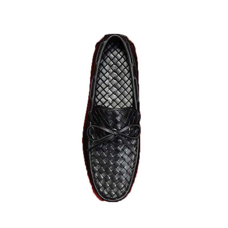 Herren Mokassins mit geflochtenem Design und hochwertiger Lederoberfläche EB