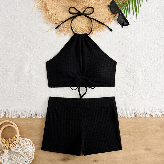 Damen Bikini-Set mit raffinierten Schnittdetails und elastischen Trägern EB