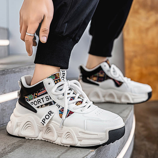 Damen Sportliche Chunky Sneakers mit innovativer Muster-Design EB