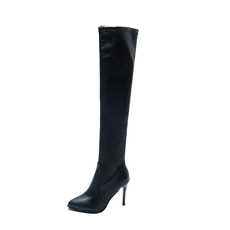 Damen Overknee-Stiefel mit elegantem Absatz und weichem EB