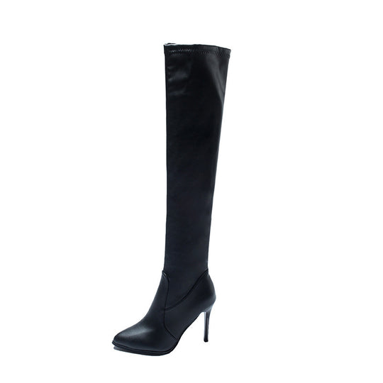Damen Overknee-Stiefel mit elegantem Absatz und weichem EB