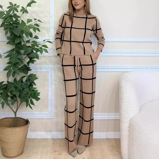 Damen gestreiftes Lounge-Set EB