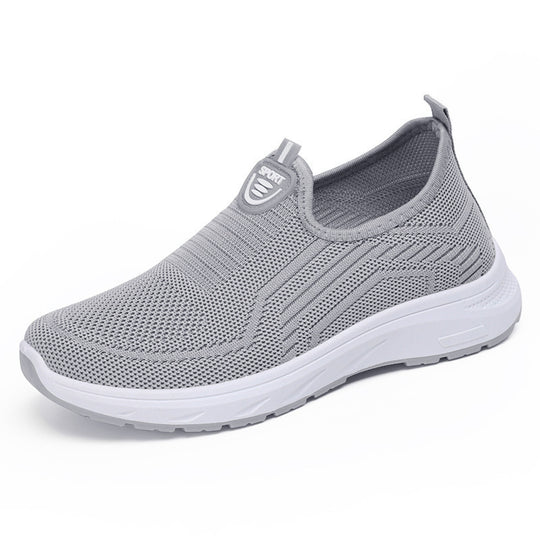 Damen Atmungsaktive Slip-On Sneakers mit elastischem Einsatz und rutschfester Sohle EB 1774525903