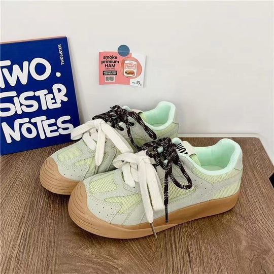 Damen Sportliche Sneakers mit atmungsaktivem Obermaterial und rutschfester Sohle EB