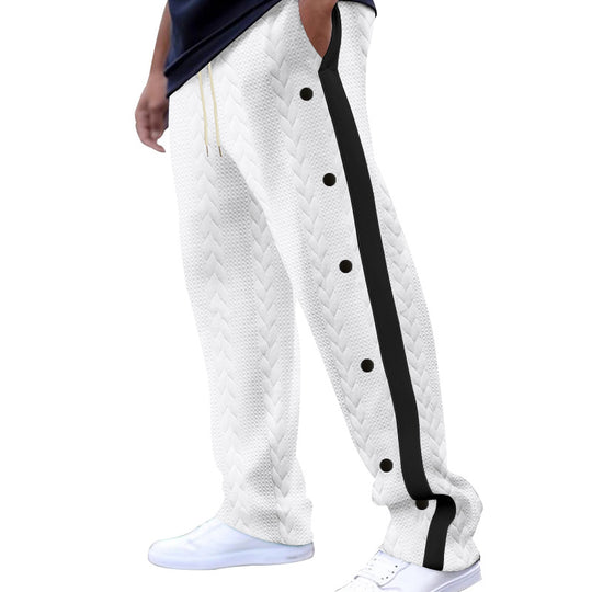Herren Sportliche Freizeithose mit innovativem Knopfdesign und elastischem Bund EB