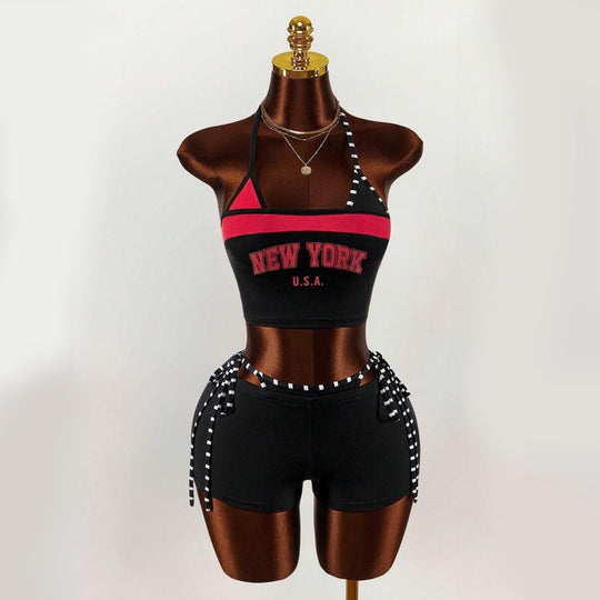Damen Sportliches Oberteil mit Shorts EB