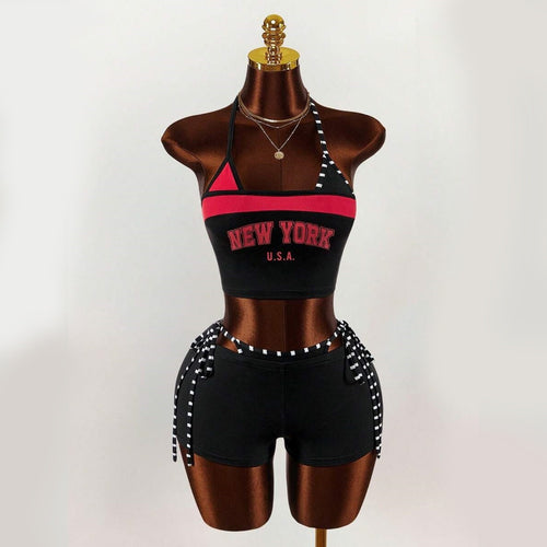 Damen Sportliches Oberteil mit Shorts EB