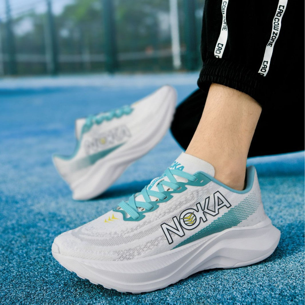 Unisex leichte Straßenlauf-Sneaker mit hochdynamischer Rebound-Zwischensohle und atmungsaktivem Strickoberteil EB