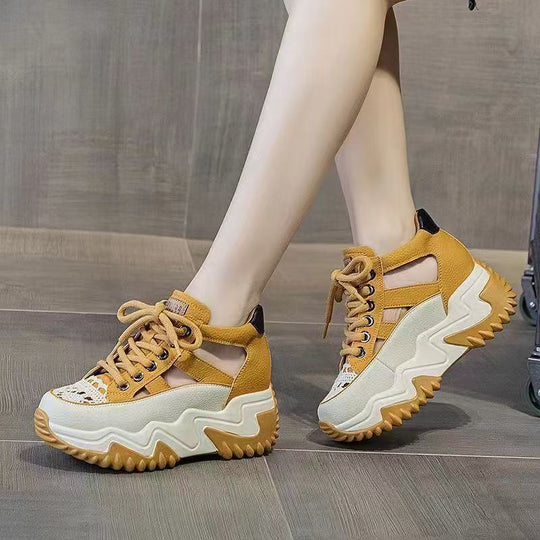 Damen Sportliche Sneaker mit rutschfester Sohle und atmungsaktiver Mesh-Oberfläche EB