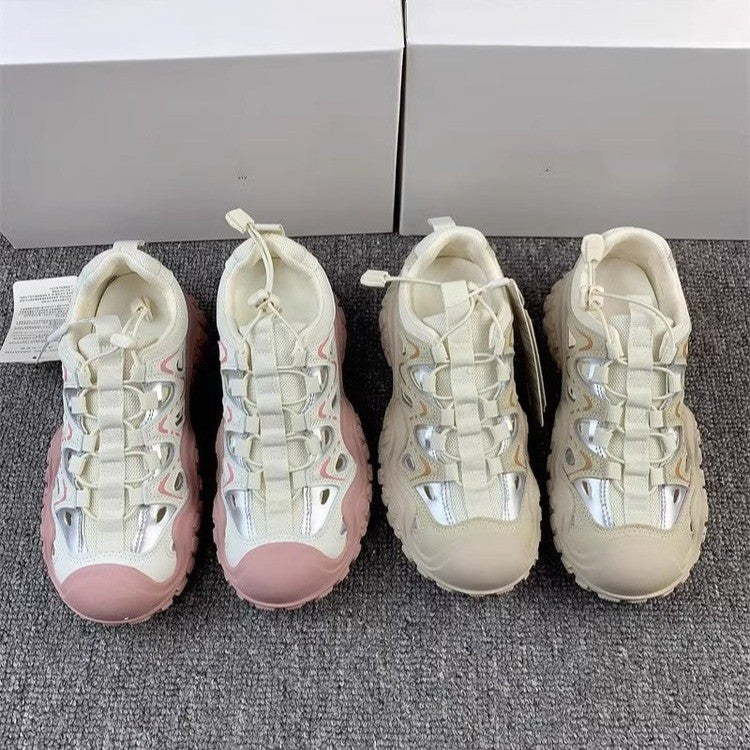 Damen Sportliche Sneakers mit innovativer Mesh-Konstruktion und dämpfender Sohle EB