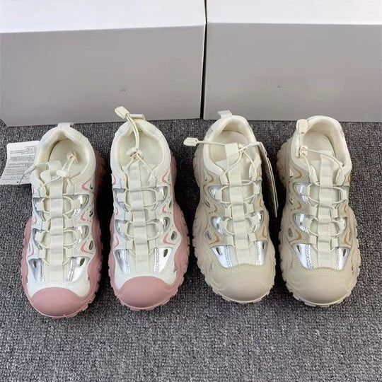 Damen Sportliche Sneakers mit innovativer Mesh-Konstruktion und dämpfender Sohle EB