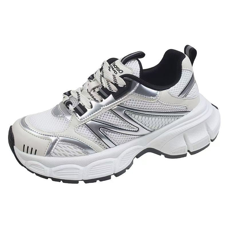Damen Sportliche Sneakers mit atmungsaktiven Einsätzen und rutschfester Sohle EB