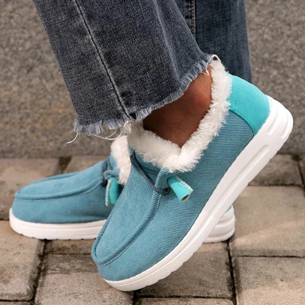 Damen Bequeme Hausschuhe mit kuscheligem Futter und rutschfester Sohle EB