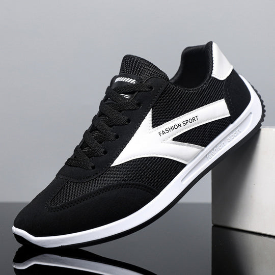 Damen Sportliche Sneakers mit atmungsaktiven Mesh-Einsätzen und dämpfender Sohle EB