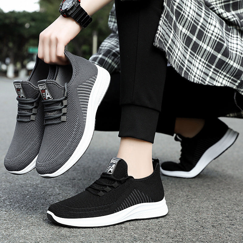 Damen Sportliche Lace-Up Sneakers mit atmungsaktivem Mesh-Obermaterial EB